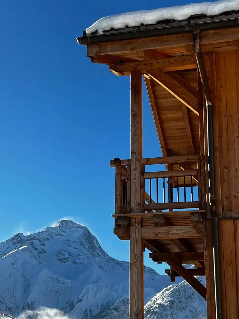 Balcon Vue Muzelle Chalet Luxe Les 2 Alpes