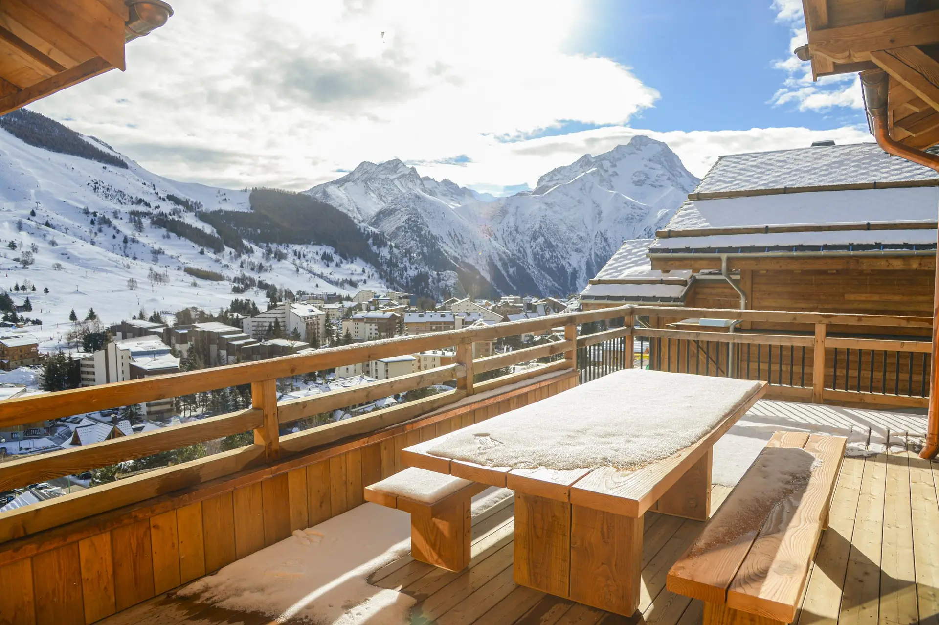 Vue montagnes les 2 alpes